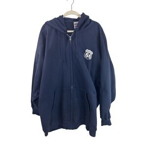 Route 66 Men 3XL Black Hoodie (54-56) Long Sleeves